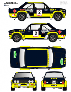 Fiat 131 Abarth Beny Guilleries 1979