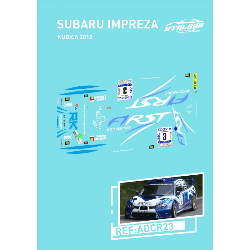 Subaru Imprezza Kubica 2012