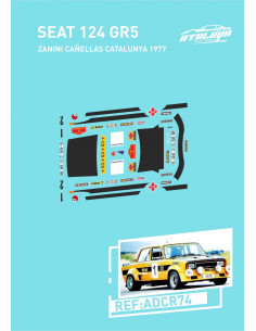 Seat 124 gr5 Zanini Cañellas Catalunya 1977
