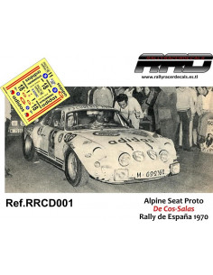 Alpine Seat Proto; De Cos-Salas; Rally de España 1970