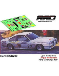 Opel Manta GTE Arque-Montañola Rally Catalunya 1984