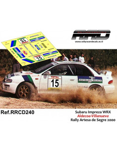 Subaru Impreza WRX Aldecoa-Villanueva Rally Artesa de Segre 2000