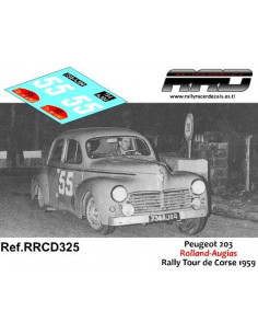 Peugeot 203 Rolland-Augias Rally Tour de Corse 1959