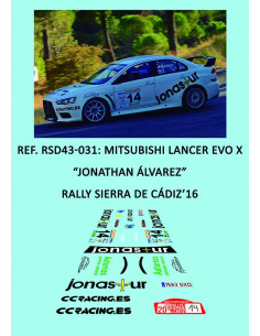 Mitsubishi Lancer Evo X - Jonathan Álvarez - Rally Sierra de Cádiz 2016