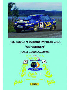 Subaru Impreza Gr.A - Ari Vatanen - Rally 1000 Lagos 1993