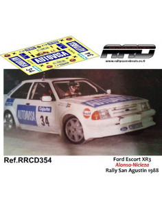 Ford Escort XR3 Alonso-Nicieza Rally San Agustin 1988