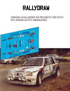 Peugeot 205 t16 Zanini Guilleries 1985 