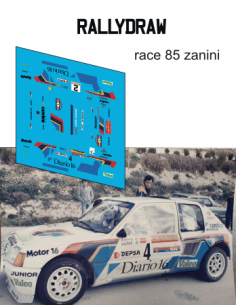 Peugeot 205 t16 Zanini race 1985 