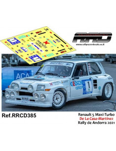 Renault 5 Maxi Turbo De La Casa-Martinez Rally de Andorra 2021