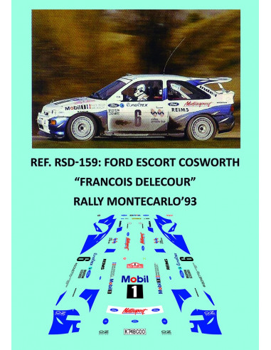 Ford Escort Cosworth - Francois Delecour - Rally Montecarlo 1993