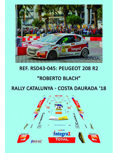 Peugeot 208 R2 - Roberto Blach - Rally Catalunya-Costa Daurada 2018