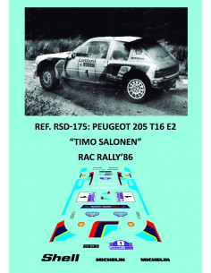 Peugeot 205 T16 E2 - Timo Salonen - RAC Rally 1986