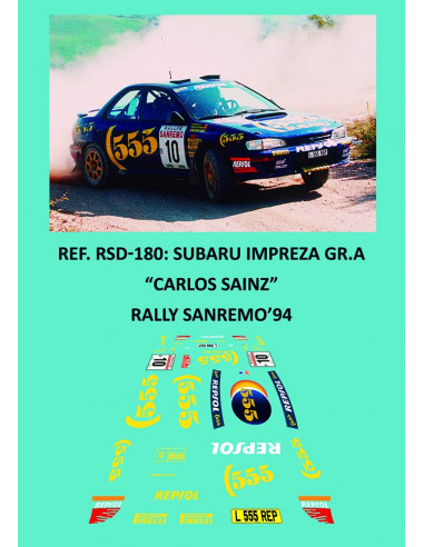 Subaru Impreza Gr.A - Carlos Sainz - Rally de Sanremo 1994
